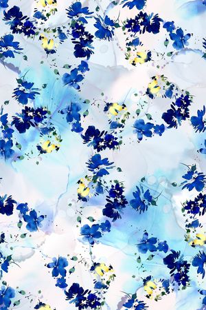 彩底花卉印花华亿平台图片