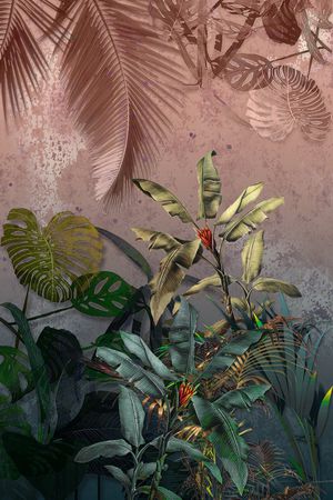 绿植树叶印花华亿平台图片