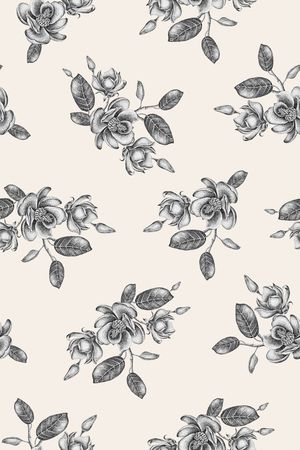 清爽底花卉印花华亿平台图片