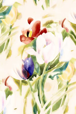 郁金香印花华亿平台图片