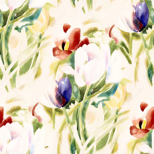 郁金香印花华亿平台图片