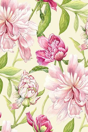 牡丹印花华亿平台图片