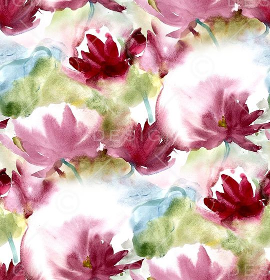 荷花印花华亿平台图片