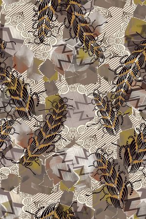 几何印花华亿平台图片