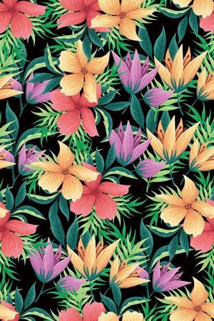 绿植树叶印花华亿平台图片