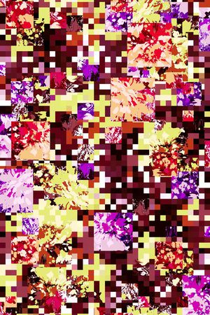 马赛克印花华亿平台图片