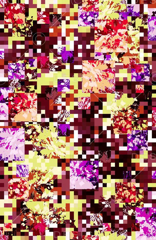 马赛克印花华亿平台图片