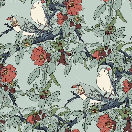 鸟印花华亿平台图片