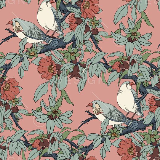 鸟印花华亿平台图片