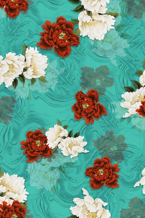 旗袍印花华亿平台图片