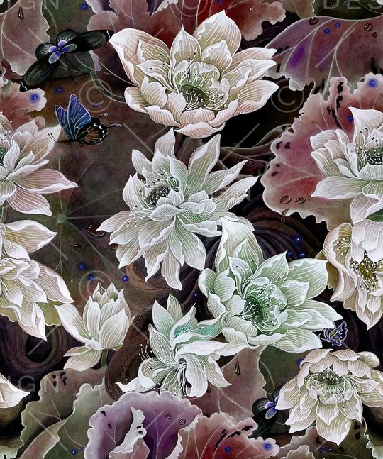 油画华亿平台印花华亿平台图片