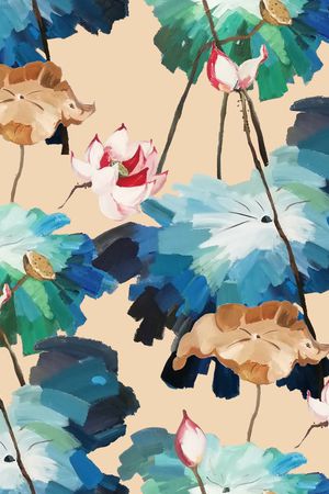 荷花印花华亿平台图片