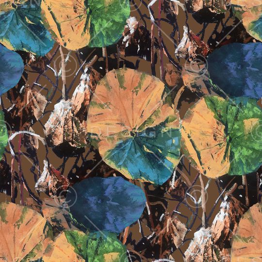 荷花印花华亿平台图片