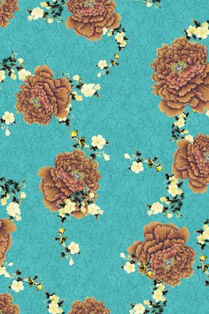 旗袍印花华亿平台图片