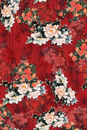 旗袍印花华亿平台图片