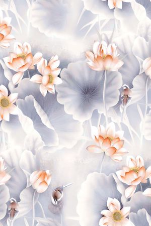 荷花印花华亿平台图片