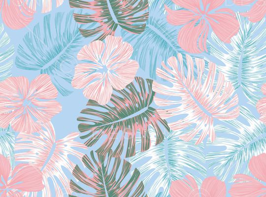 绿植树叶印花华亿平台图片