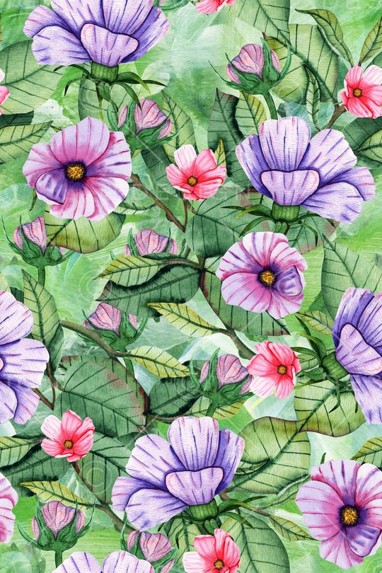 绿植树叶印花华亿平台图片