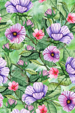 绿植树叶印花华亿平台图片