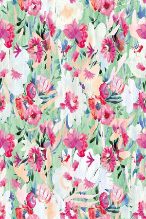 抽象花卉印花华亿平台图片