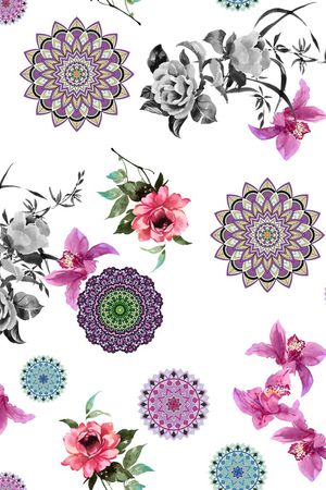 水彩印花华亿平台图片