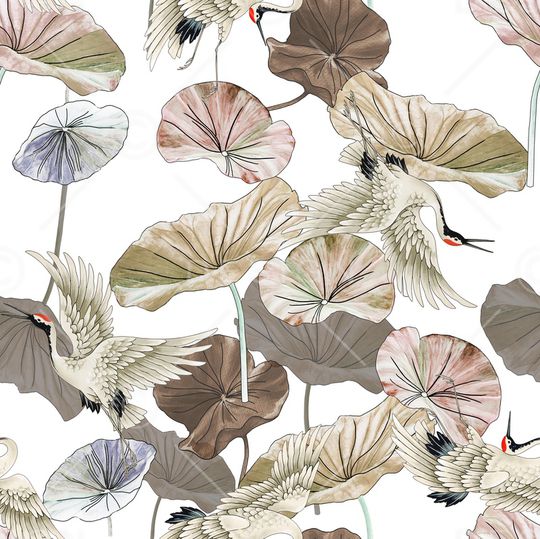 荷花印花华亿平台图片