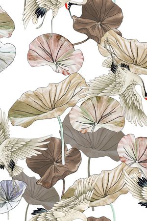 荷花印花华亿平台图片