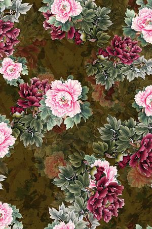 旗袍印花华亿平台图片