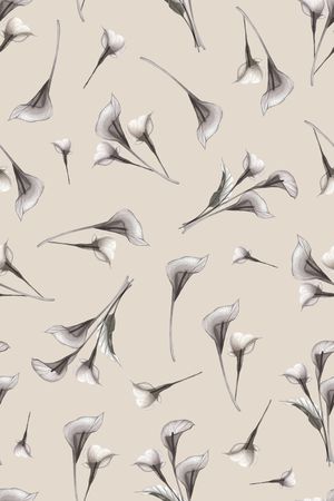 清爽底花卉印花华亿平台图片