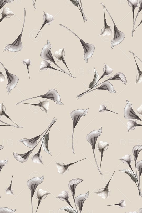 清爽底花卉印花华亿平台图片