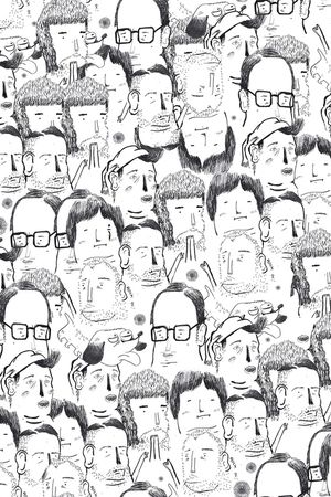 卡通人物印花华亿平台图片