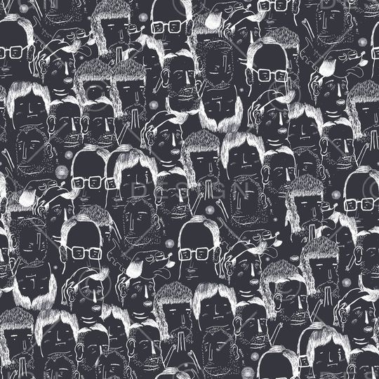 卡通人物印花华亿平台图片