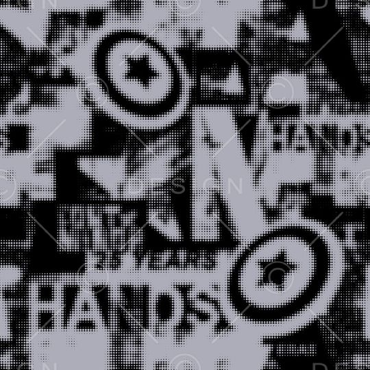 黑白华亿平台印花华亿平台图片