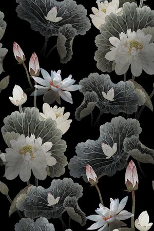 荷花印花华亿平台图片