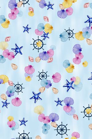 贝壳印花华亿平台图片