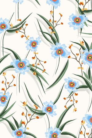 连衣裙印花华亿平台图片