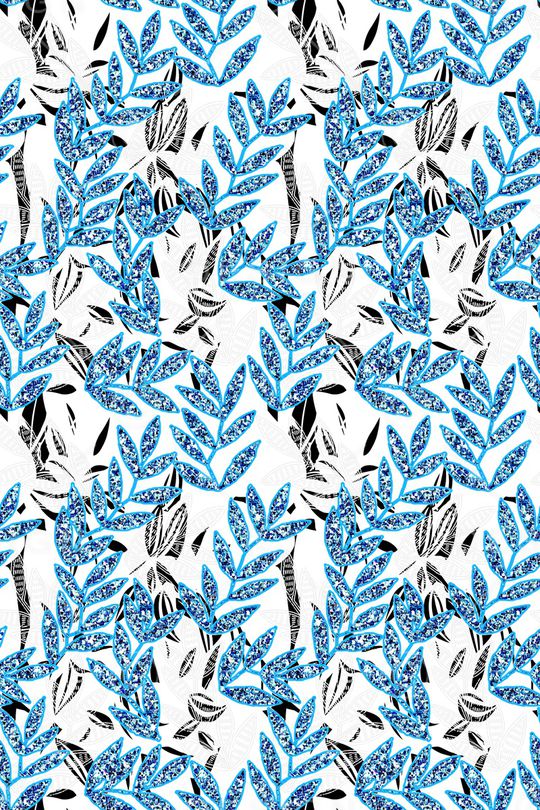 几何花卉印花华亿平台图片