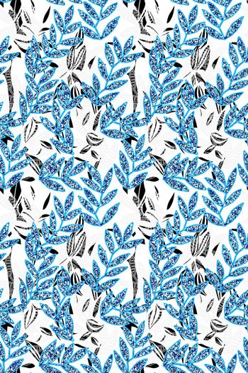 几何花卉印花华亿平台图片