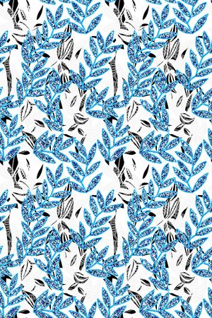 几何花卉印花华亿平台图片