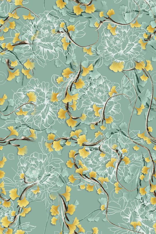 彩底花卉印花华亿平台图片