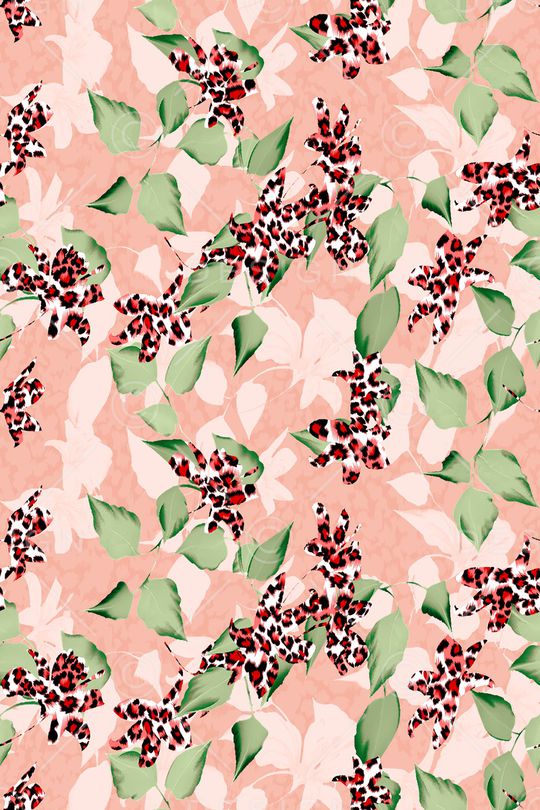 春夏华亿平台印花华亿平台图片