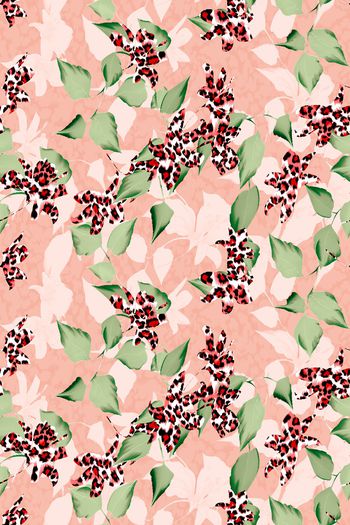 春夏华亿平台印花华亿平台图片