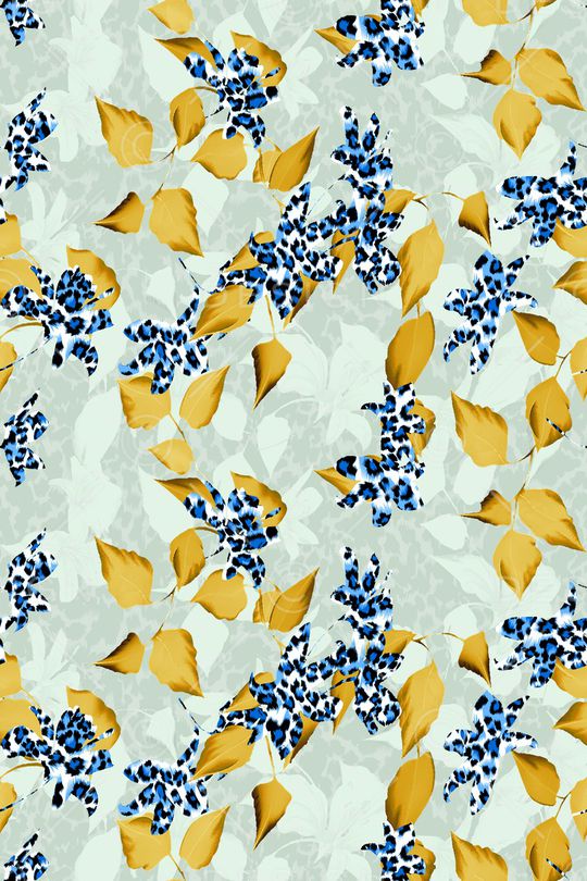 春夏华亿平台印花华亿平台图片