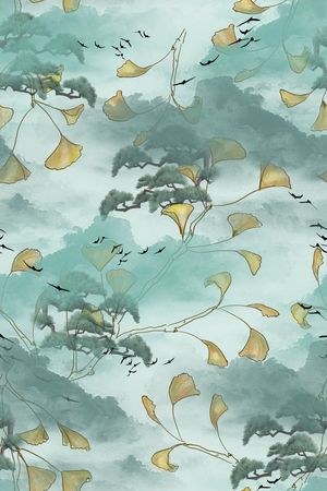 中国风印花华亿平台图片