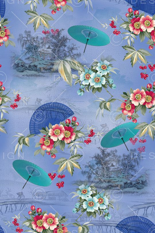 彩底花卉印花华亿平台图片