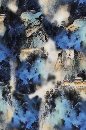 旗袍印花华亿平台图片