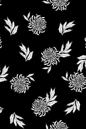 菊花印花华亿平台图片