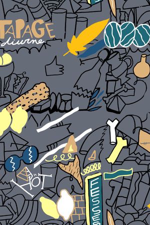 线条印花华亿平台图片