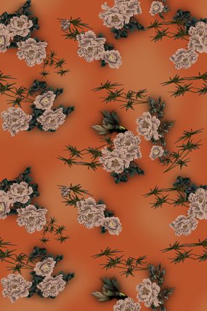 绿植树叶印花华亿平台图片