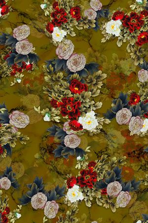 旗袍印花华亿平台图片